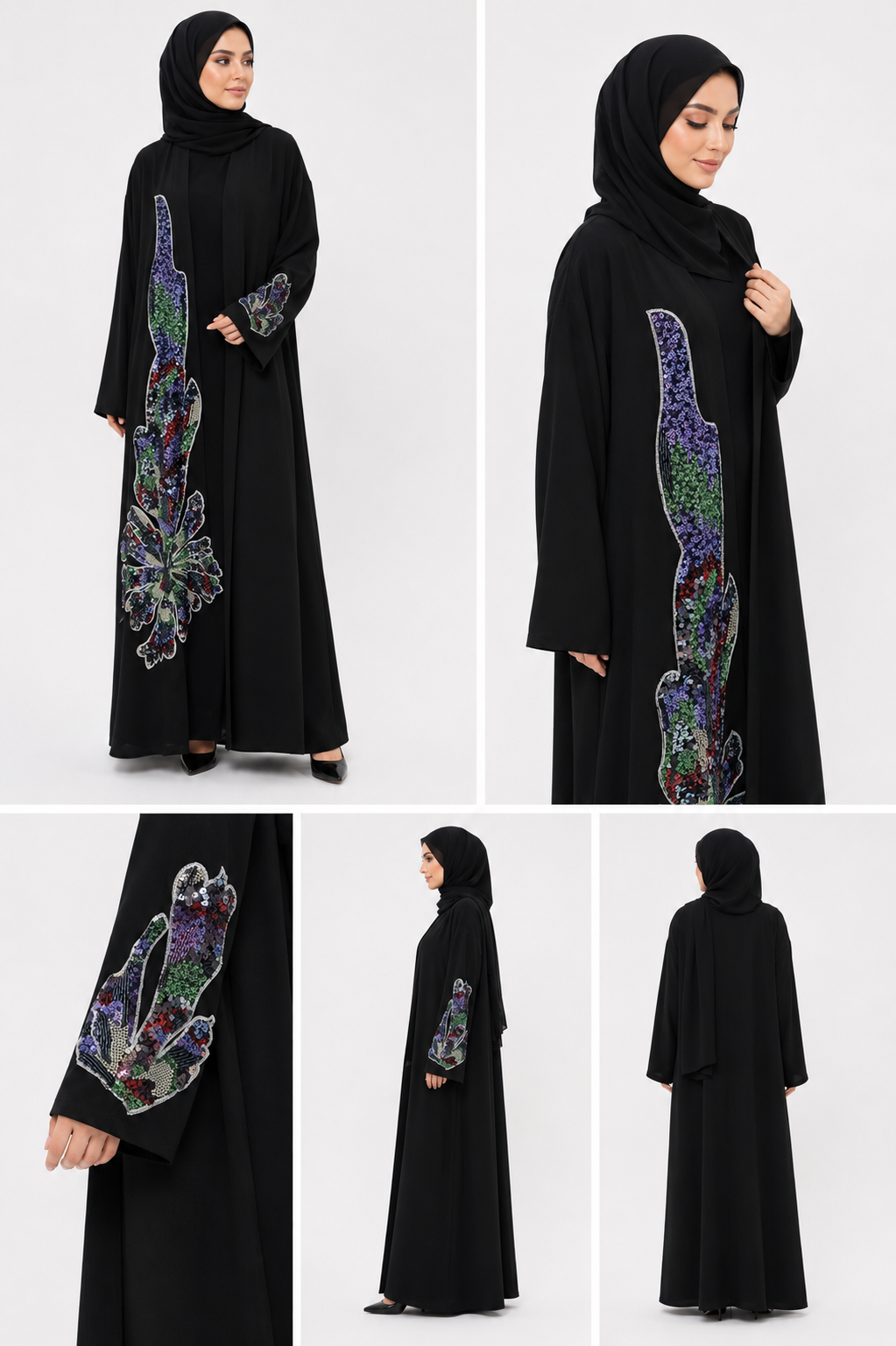 Medina Mosaic Abaya - Open Abaya