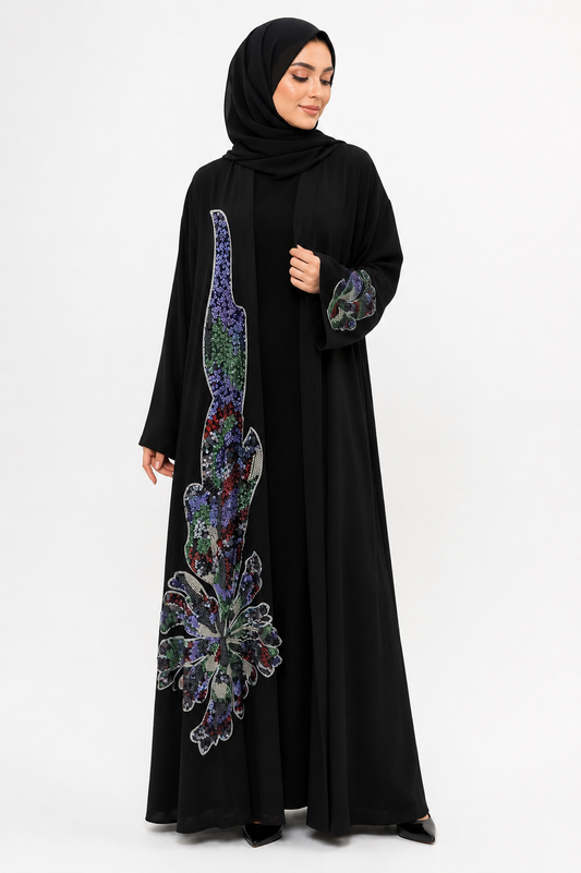Medina Mosaic Abaya - Open Abaya