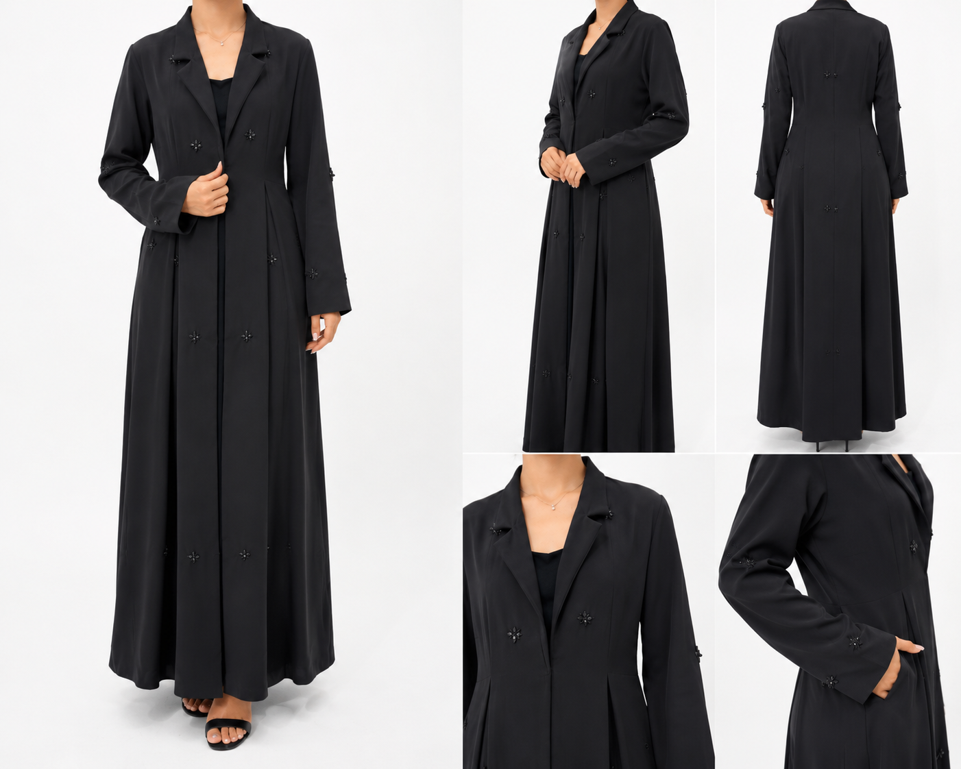 Sleek Silhouette Blazer Abaya
