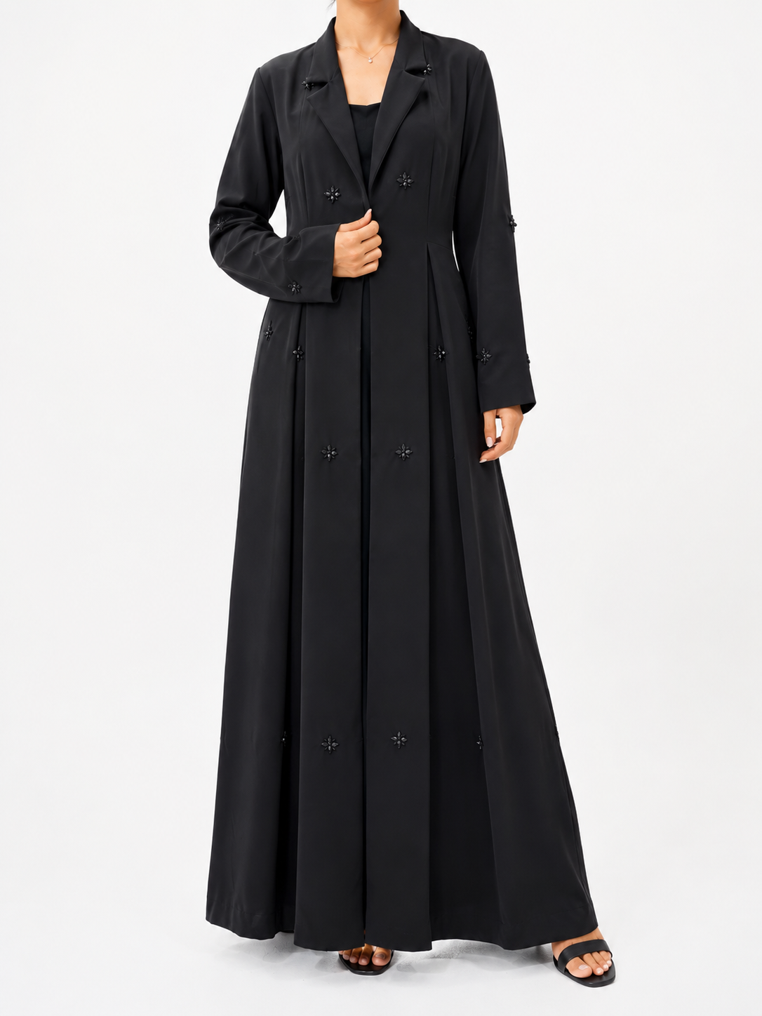 Sleek Silhouette Blazer Abaya