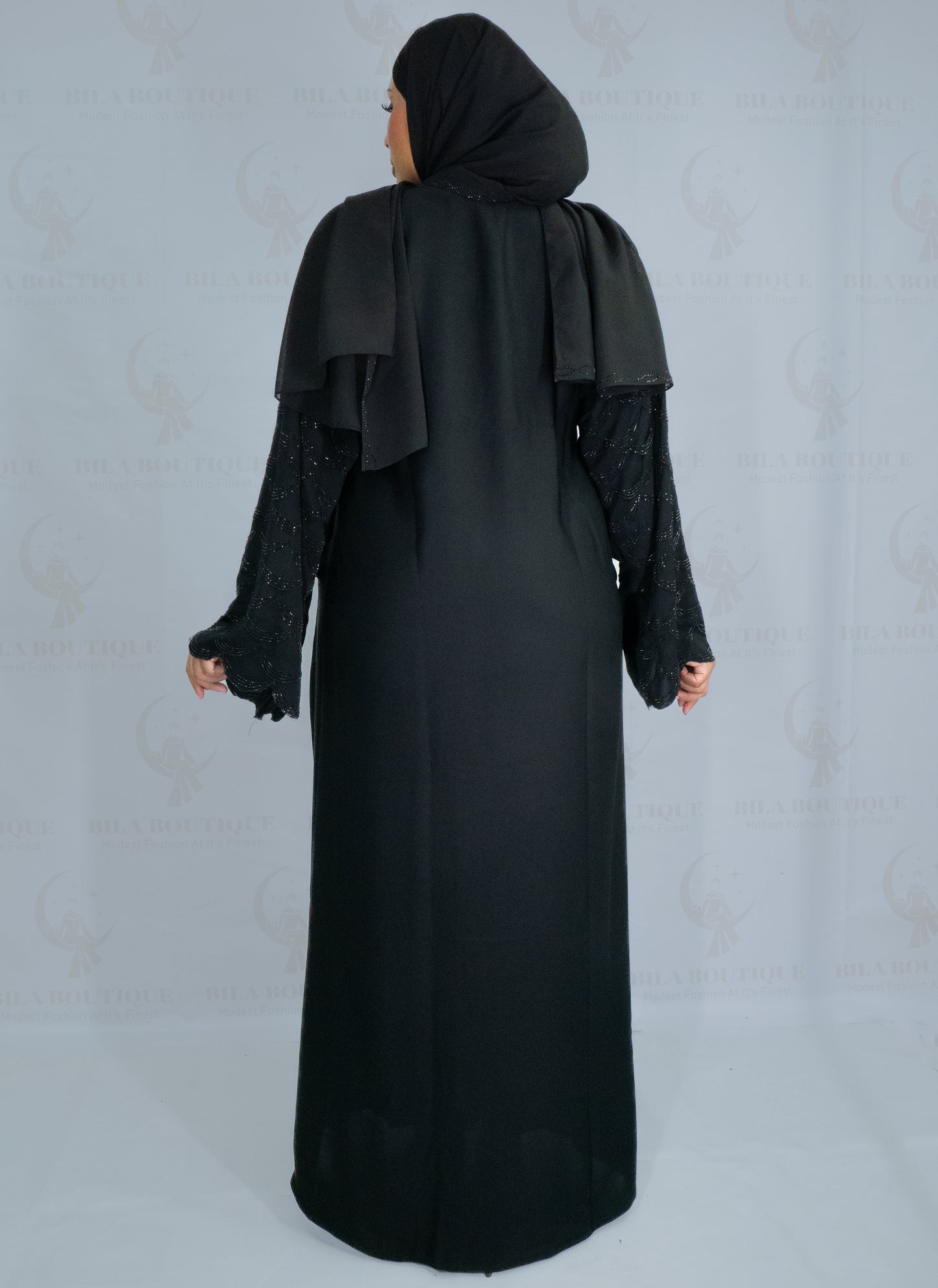 Crescent Moon Sleeve Abayaa