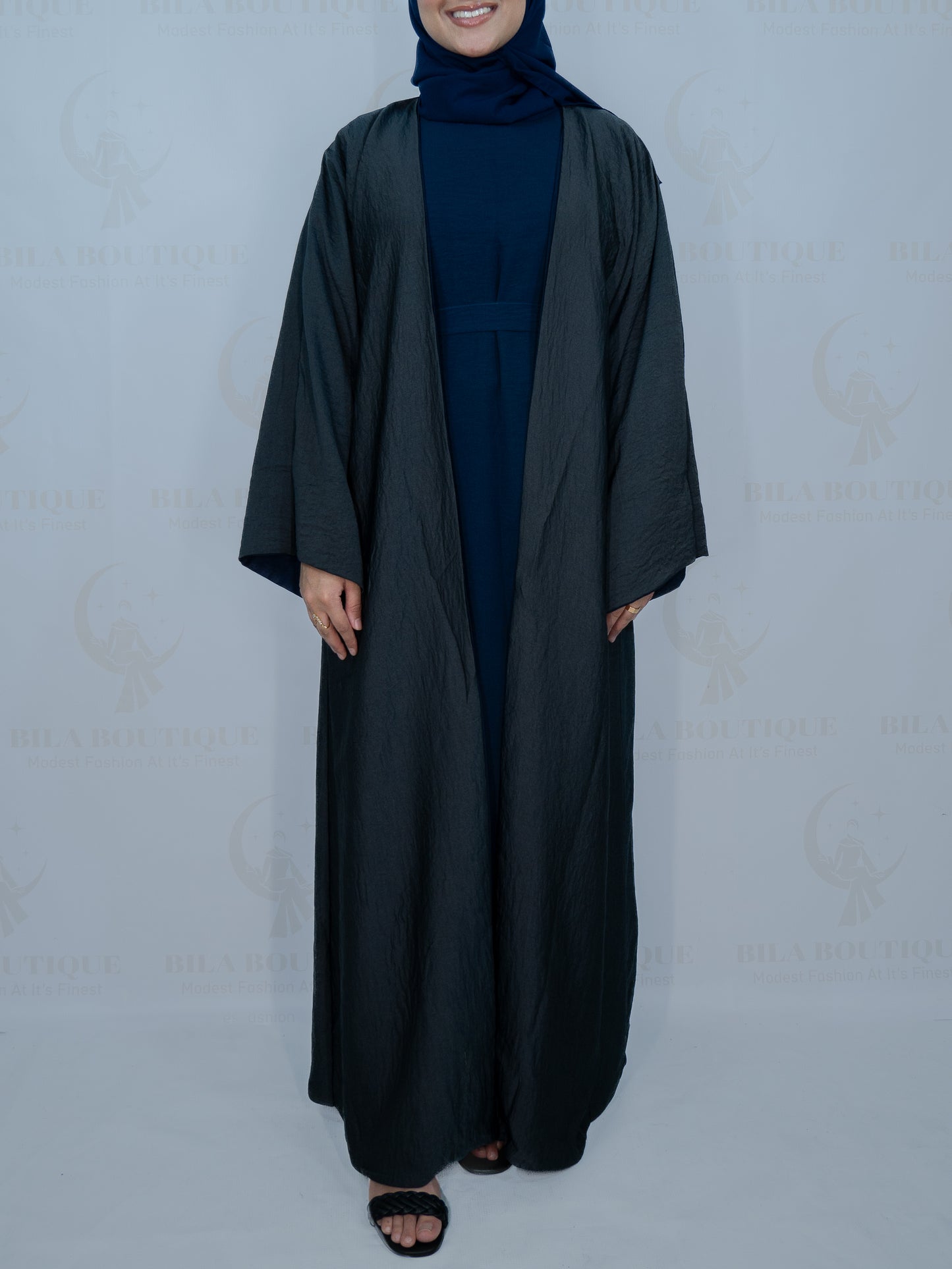 Blue Double Sideded Abaya