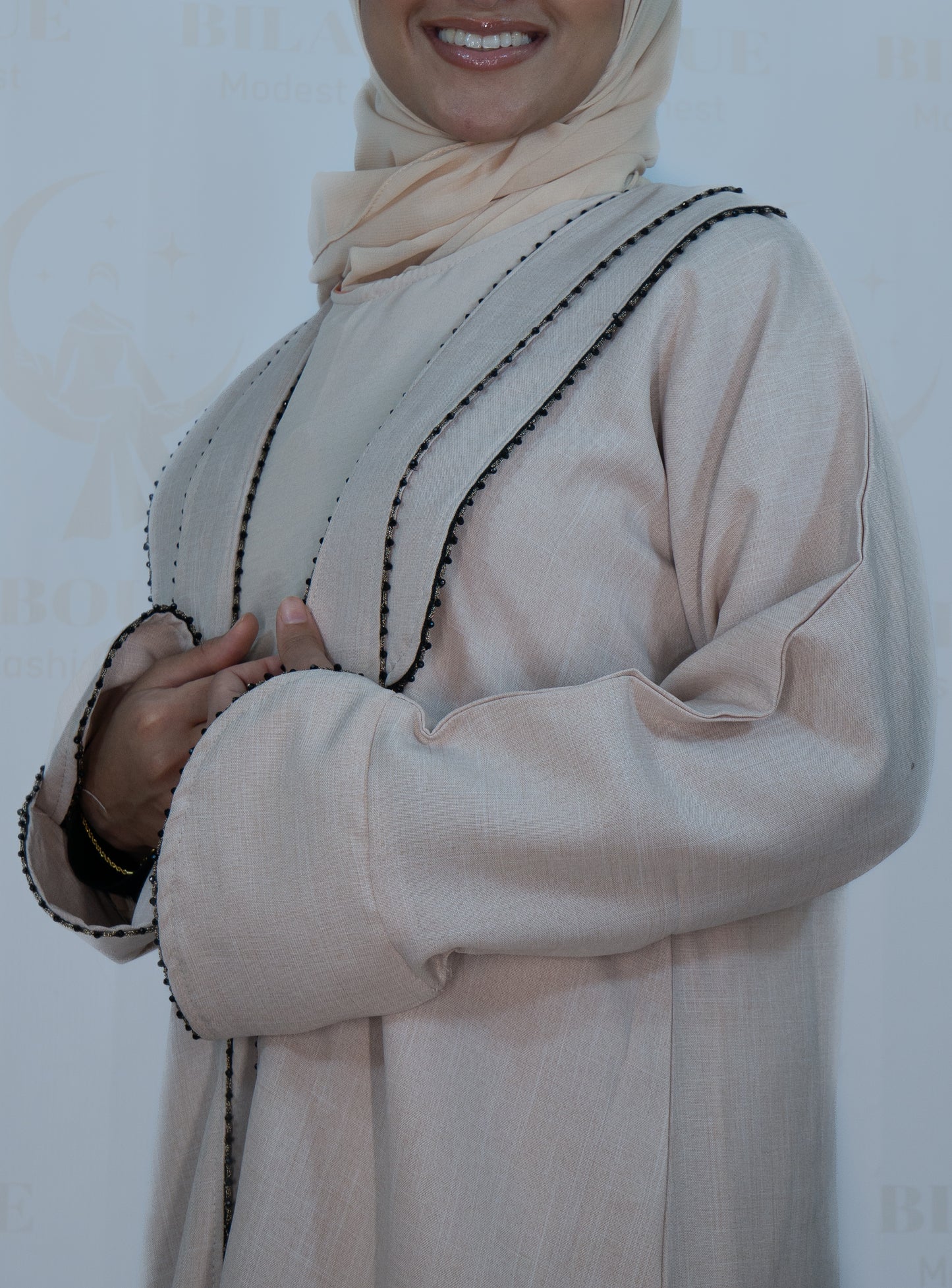 Ashy Pink Abaya